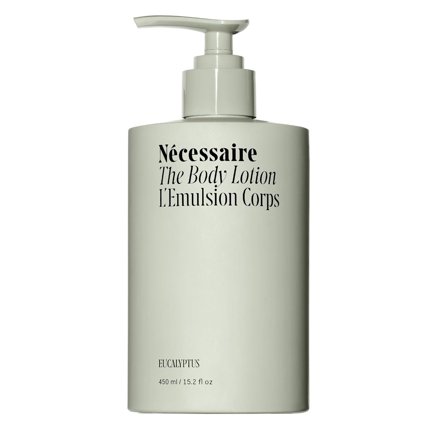 Nécessaire The Body Lotion Eucalyptus – Multi-Peptide Body Moisturizer for Women + Men – Non-Comedogenic Body Lotion with Niacinamide – 450ml/15.2 fl oz