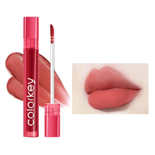 COLORKEY Airy Velvet Lip Tint, Matte Finishs, Longwear Rich Lip Colors, non-sticky, Creamy Soft Texture, Waterproof Lip Stain, Matte hydration, non-drying. Velvety finish (B620 Oolong Latte, 3g)