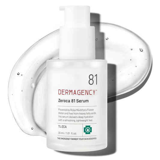 Zeroca 81 Korean Calming Serum for Acne-Prone & Oily Skin – Balances Oil-Water, Soothes Redness, Fades Post-Blemish Marks, Firms & Hydrates (1.01 fl.oz. 30 ml)