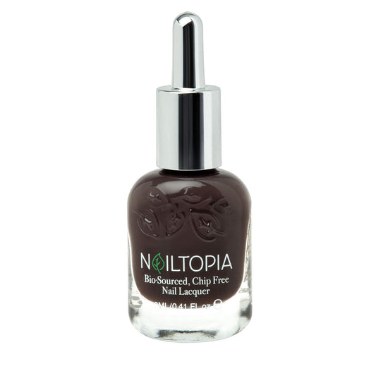 Nailtopia Bio-Sourced, Chip Free Nail Lacquer - All Natural, Strengthening Biotin and Superfood-Infused Polish - Chip Resistant Formula - Quick-Dry, Long Lasting Wear - Hater Blocker - 0.41 oz