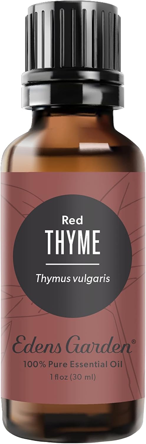 Edens Garden Thyme- Red Essential Oil- 100% Pure Premium Grade, Undiluted, Natural, Therapeutic, Aromatherapy, The Best for Diffuser, Candle, Laundry, Humidifiers 30 ml (1 fl oz)
