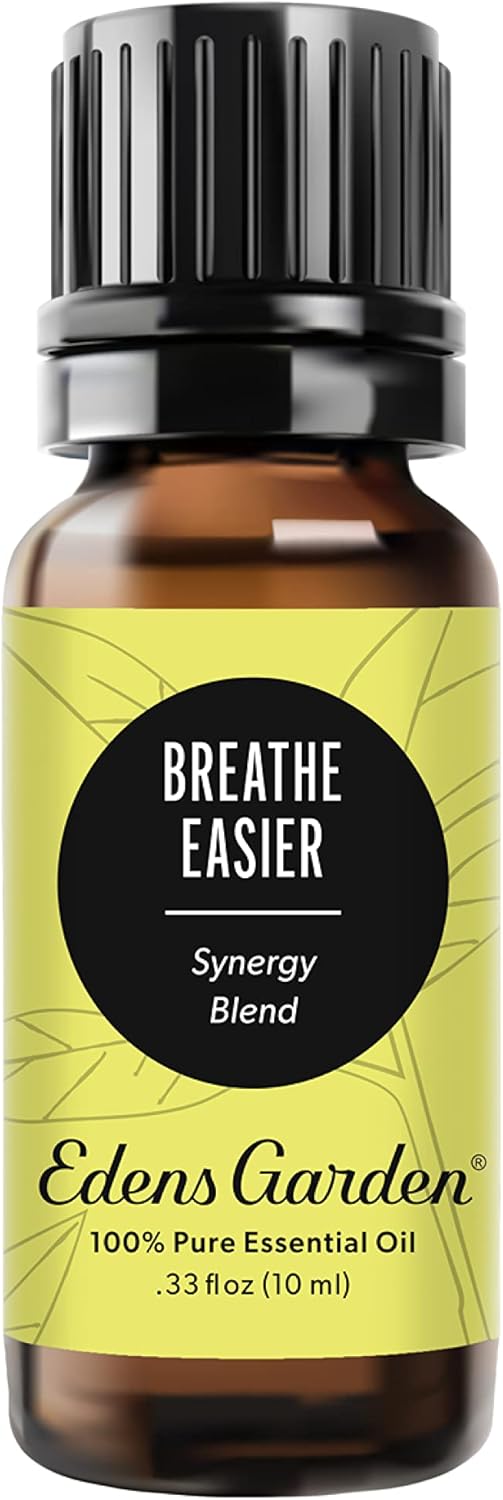 Edens Garden Breathe Easier Essential Oil Synergy Blend, 100% Pure Therapeutic Grade (Undiluted Natural/Homeopathic Aromatherapy Scented Essential Oil Blends) 10 ml