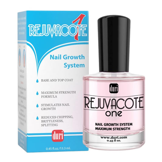 duri Rejuvacote 1 Original Maximum Strength Nail Growth System Base, Top Coat - Nails Hardening, Repair, Chipping, Strengthen, Breaking and Brittle Treatment, by Duri cosmetics (Pack of 1)