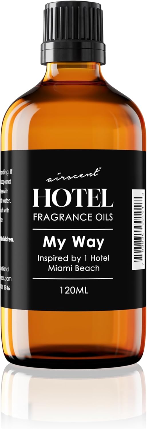 AirScent My Way Diffuser Oil Inspired by The 1 Hotel Miami Scent - Premium My Way Fragrance Oil for Ultrasonic and Waterless Diffusers and Crafting - 120 mL, 4 fl oz Glass Dropper Bottle