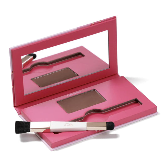 eSalon Root Touch Up + Brow Powder, Conceal & Cover (Light Auburn) - Hairline Powder for Women - Scalp Concealer & Filler for Thinning & Gray Hair Coverage - Creates Thicker & Fuller-Looking Hair