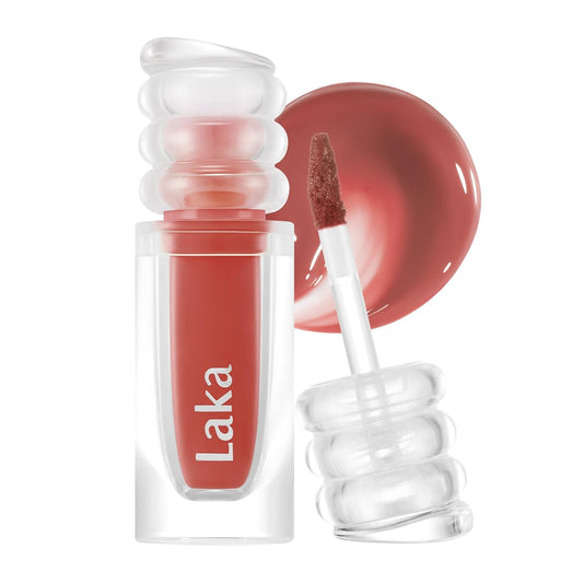 Laka Maxi Glayer Tint 3.8g/0.13oz., Glass Layer of Gloss, Ultra Glow & Vivid Layerable Pigments, High Shine Lip Oil, K-Beauty (#613 Peak)