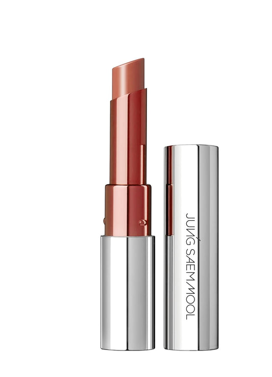 JUNG SAEM MOOL New Classic Glaze Lipstick 2.3g, High-Shine Slim Lipstick with Volumizing Menthol, Lightweight Non-Sticky Glassy Finish, Nourishing Lip Care, Korean Lip Makeup (Ripple Beige)