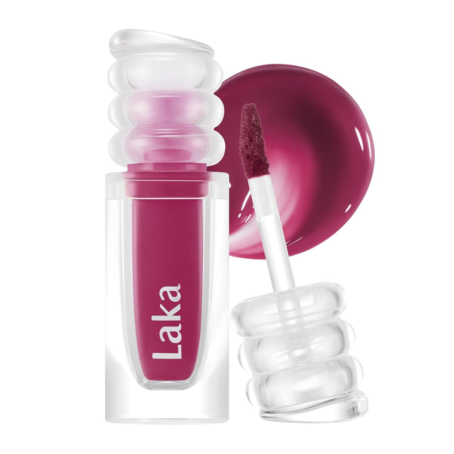 Laka Maxi Glayer Tint 3.8g/0.13oz., Glass Layer of Gloss, Ultra Glow & Vivid Layerable Pigments, High Shine Lip Oil, K-Beauty (#620 Tempo)