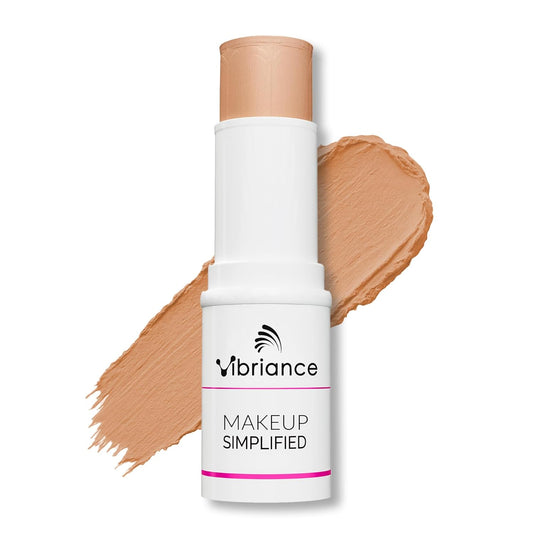 Vibriance Complexion Sticks - Foundation for Mature Skin - Sheer, Buildable Coverage Face Makeup Foundation for Older Women - 3-in-1 Base, Contour, Concealer - Beige
