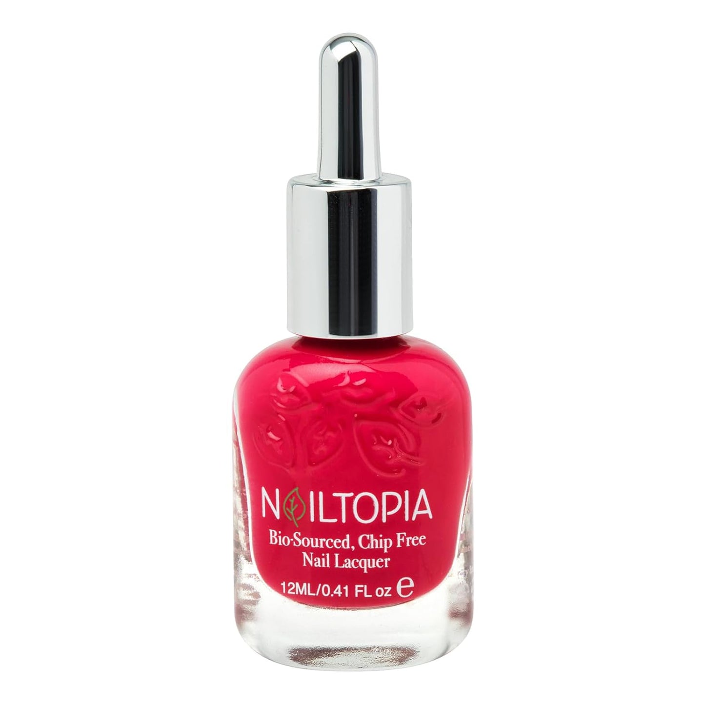 Nailtopia - Plant-Based Chip Free Nail Lacquer - Non Toxic, Bio-Sourced, Long-Lasting, Strengthening Polish - Rosey Cheeks (Rosey Rouge) - 0.41oz