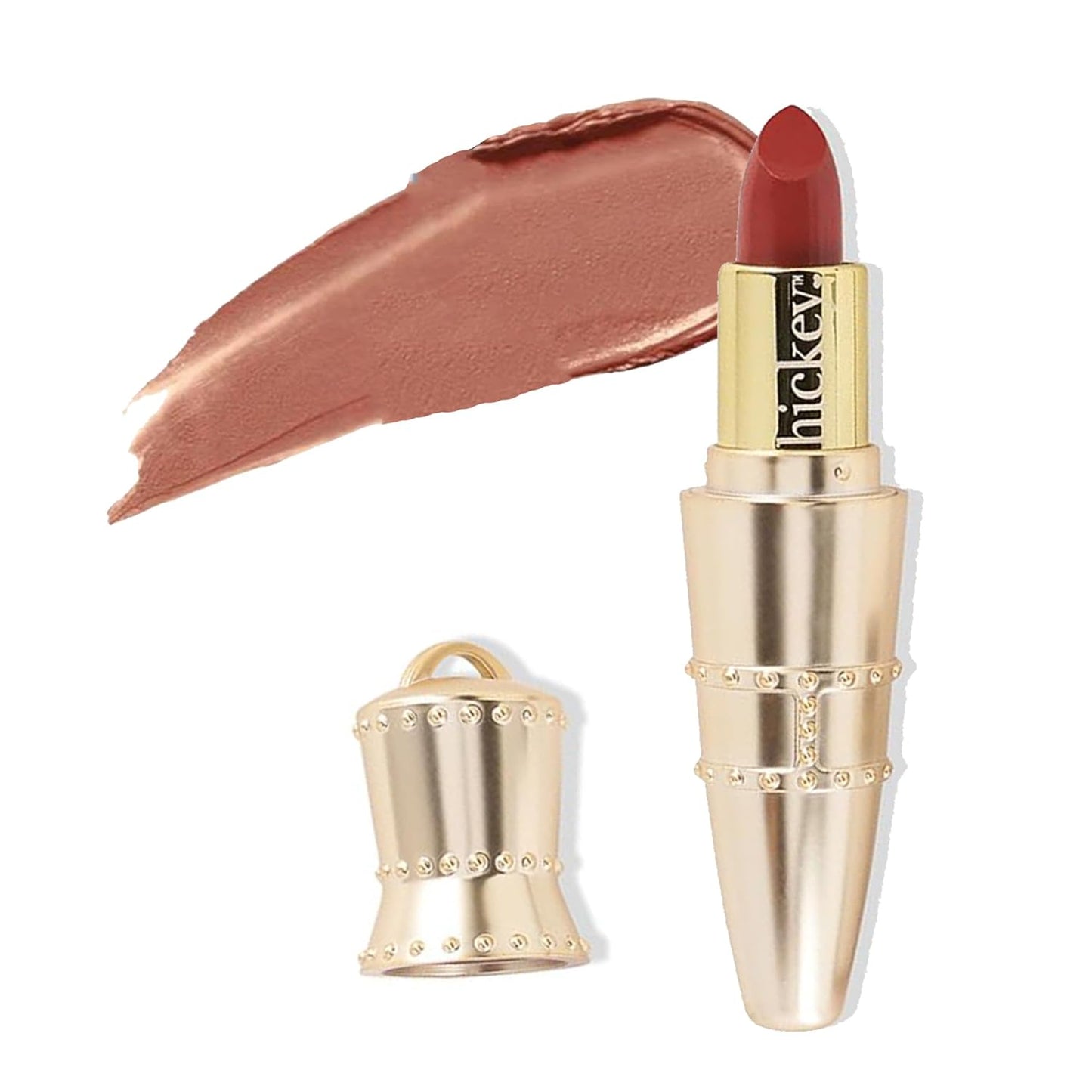 Hickey Lipstick Organic Haute Mess Terracotta Lipstick Shade Refillable, Long Lasting Lipstick for Women, Hydrating & Moisturizing Shade, Lip Color for Women, Gluten-Free & Vegan with Highly Pigmented
