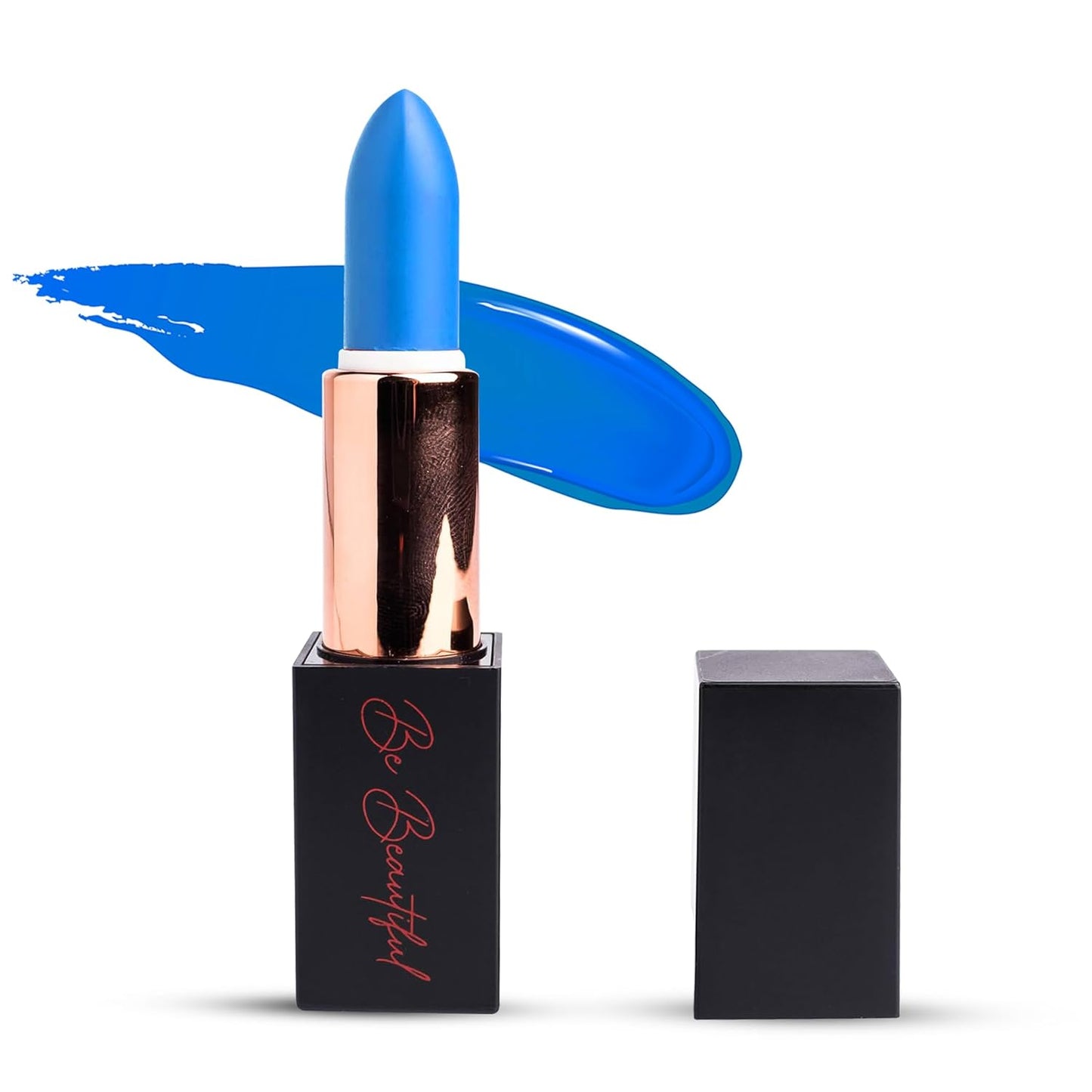 lipstick provides smooth moisturizing application creamy on my lips hydrating long lasting wear non-sticky glides on provides maximum color organic shea butter-blue
