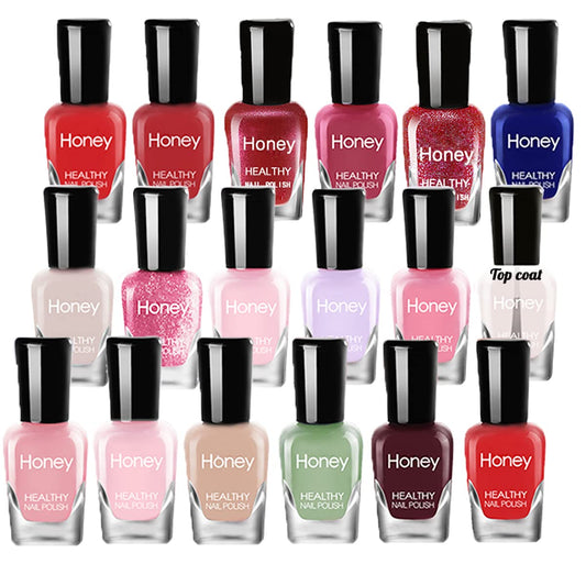 Non Toxic Nail Polish Set, Easy Peel Off and Fast Dry NailPolish Set for Pack, Eco Friendly & Organic Water Based Nail Polish for Women,Teens (18 Bottles)