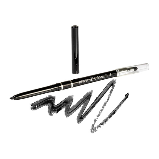 Juwel Cosmetics Retractable Eye Pencil, Smudge Proof Waterproof Eye Pencil with Castor Oil, Aloe Vera, Chamomile & Vitamin E, Smooth, Creamy & Vegan Formula, No Sharpening Needed