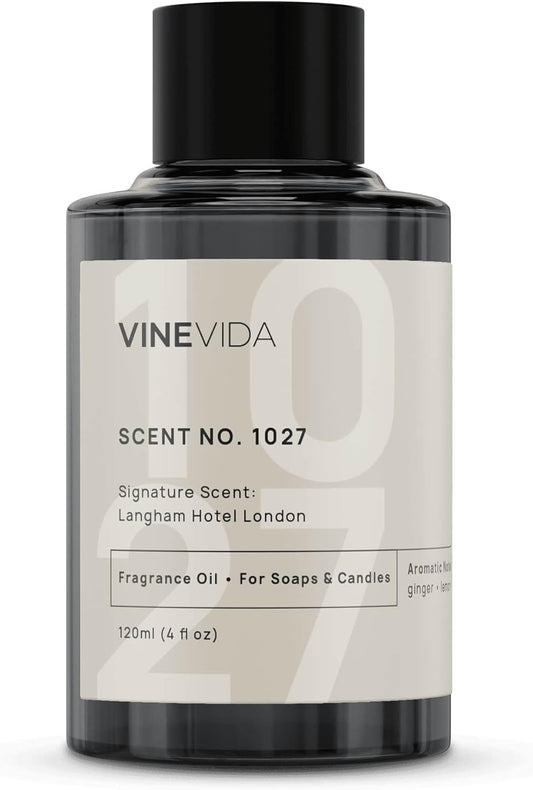 VINEVIDA Scent NO. 1027 Fragrance Oil for Cold Air Diffusers - 120mL (4oz) - Inspired by: Langham Hotel London - Hotel Scents for Home