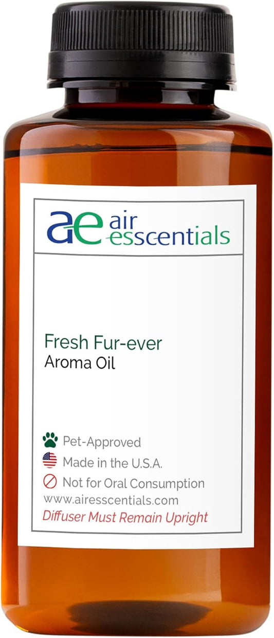 Air Esscentials Fresh Fur-Ever Aroma Oil - Pet-Preferred Pure Essential Oil for Scent Machines & Cold-Air Diffusers | Juicy Peach & Lemongrass | Floral Harmony | Soothing Sandalwood Finish | 300mL