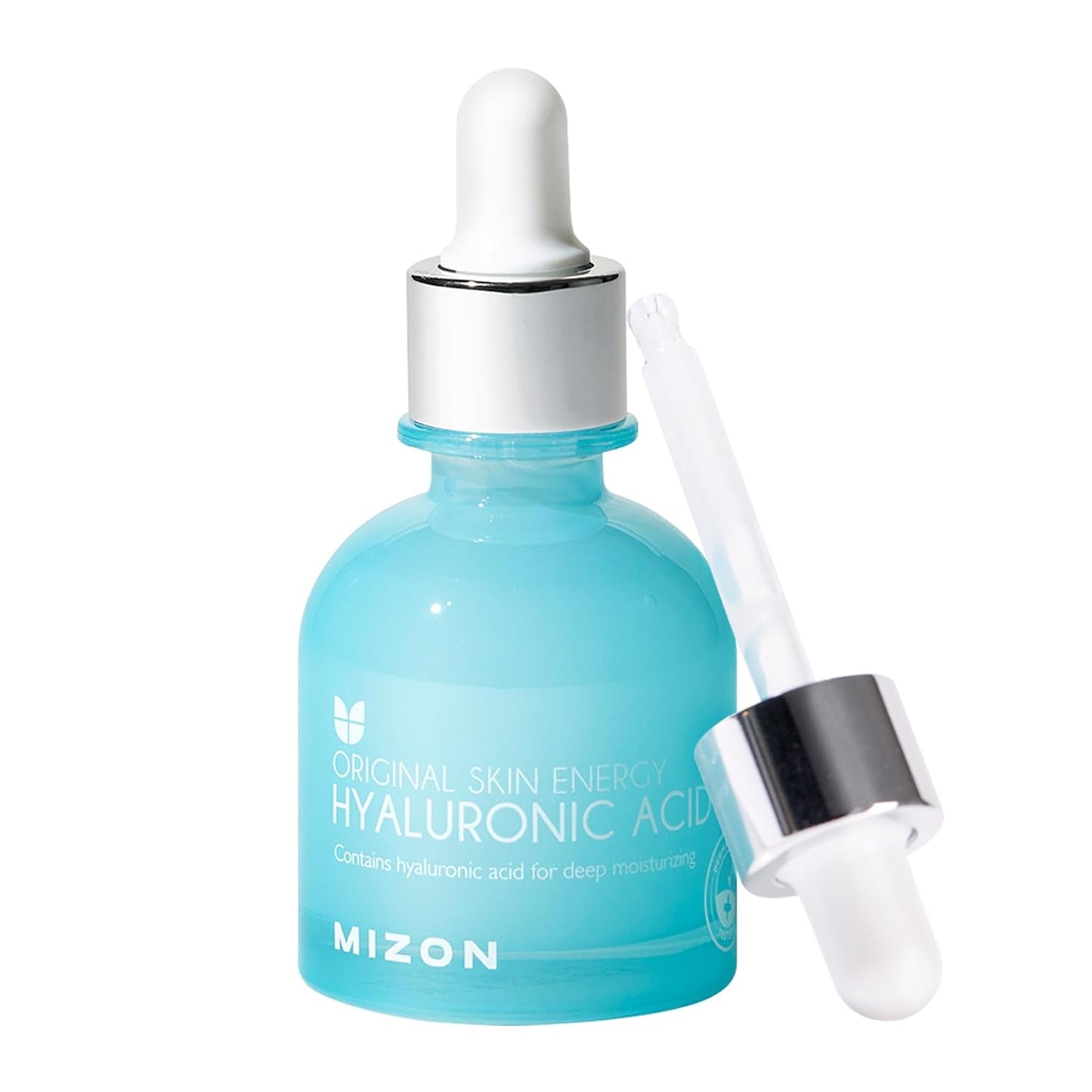 MIZON Hyaluronic Acid 100 Serum – Pure Hyaluronic Acid for Deep Hydration, Plumping & Skin Barrier Support – Lightweight K-Beauty Ampoule for Glass Skin Glow (1.01 fl. oz)