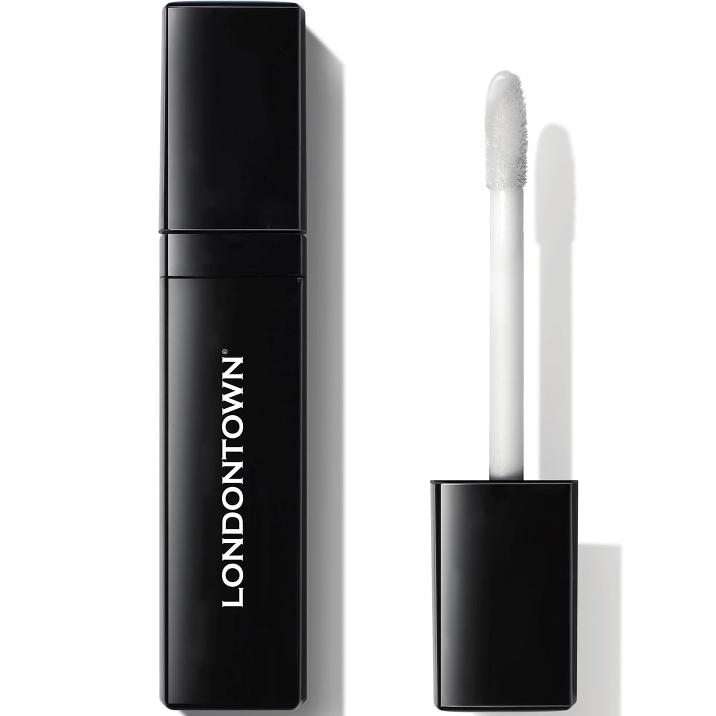 LONDONTOWN Volumizing Plumping Lip Serum Clear High Shine Hydrating Non-Sticky Lightweight Lip Booster with Peptides and Hyaluronic Acid