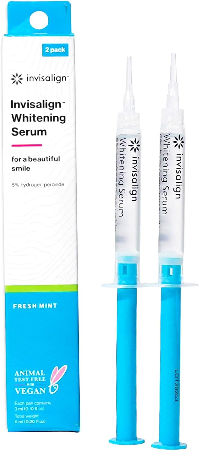 Invisalign Whitening Serum | Clear Aligner and Retainer Teeth Whitening Gel | 2 Pack | 6.0ml