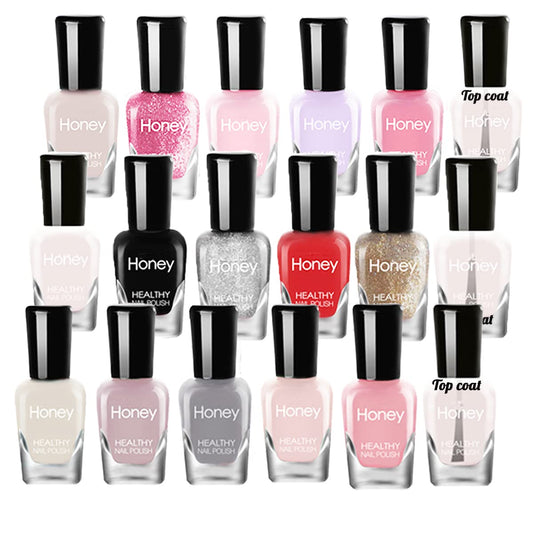 Non Toxic Nail Polish Set, Easy Peel Off and Fast Dry NailPolish Set for Pack, Eco Friendly & Organic Water Based Nail Polish for Women,Teens (18 Bottles)