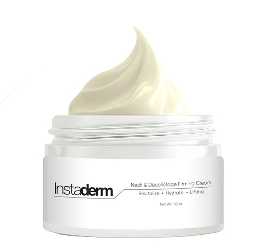 Neck and Décolleté Firming Cream – Tightening & Lifting Treatment for Crepey, Wrinkles, sagging Skin & Vertical Lines. Anti-Aging Peptide Formula to Boost Hydration & Collagen in the Skin.