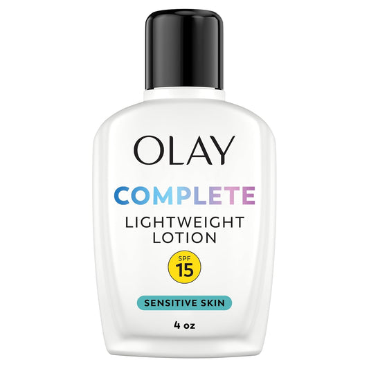 Olay Face Moisturizer, Complete All Day Moisturizer With Sunscreen Broad Spectrum SPF 15 - Sensitive, 4 fl. Oz, 1 unit