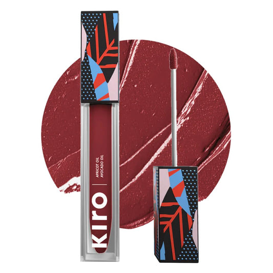 KIRO Non-Stop Airy Matte Liquid Lipstick - Ladybird Red | Transferproof I Waterproof lipstick Long Lasting I Apricot & Avocado Oil | 100% Vegan | 5ml | No Parabens, No Toxins
