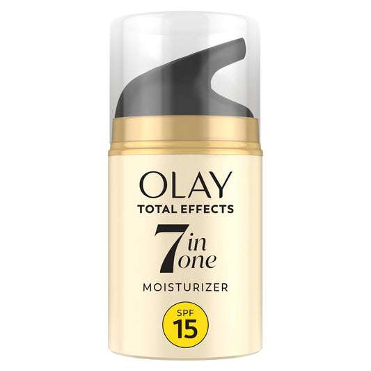 OLAY Total Effects 7-in-1 Anti-Aging Face Moisturizer with SPF 15, Fragrance-Free 1.7 oz