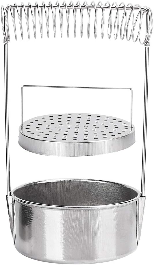 Pissente Brush Washer, Silver Paint Brush Washer Cleaner Uncovered Stainless Steel Oil Painting Pen Straight Washing Holder for Painting Brush Washing, 4.3 x 7.9in, Pissentesu4nvrgm8x