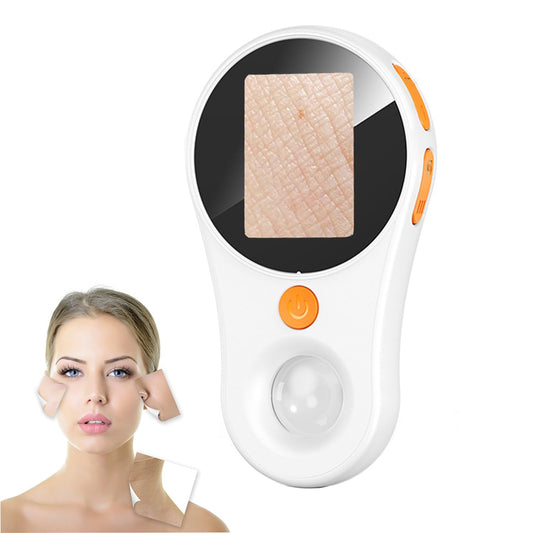 Handheld Dermatoscope Skin Analyzer Machine, Wireless Portable Digital Microscope with 1080P IPS Screen 8 LEDs, 500X Magnifier, for Scalp/Hair Trichomes Facial Skin Dermatoscope