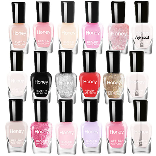 Non Toxic Nail Polish Set, Easy Peel Off and Fast Dry NailPolish Set for Pack, Eco Friendly and Organic Water Based Nail Polish for Women,Teens(18 Bottles)