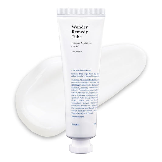 keenoniks Hydrating & Barrier-Repair Cream for Dry & Sensitive Skin – Korean Moisturizer with CICA & Ceramide – 50ml / 1.69 fl oz
