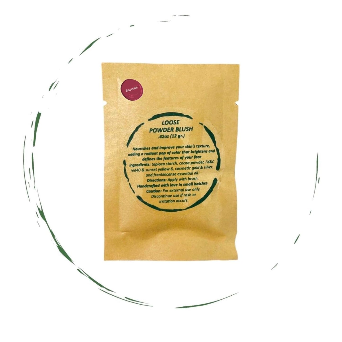 BeNat. REFILL. Blush Powder, ROSEATE. Made with Fewer, all-Natural Ingredients. 0.4-oz. Packed in a Beautiful Bamboo, Eco-friendly Case.