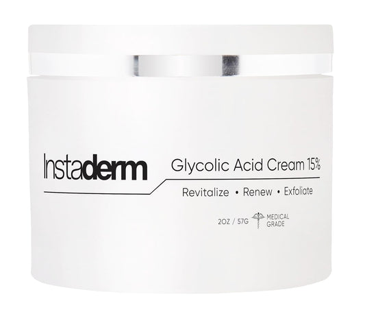 Glycolic Acid 15% Anti-Aging Wrinkle Cream- Reduces the Appearance of Fine Lines, Wrinkles, Age Spots, Dark Spots. Exfoliates, Smoothes Skin Texture, Tone & Improves Dull Looking Complexion.