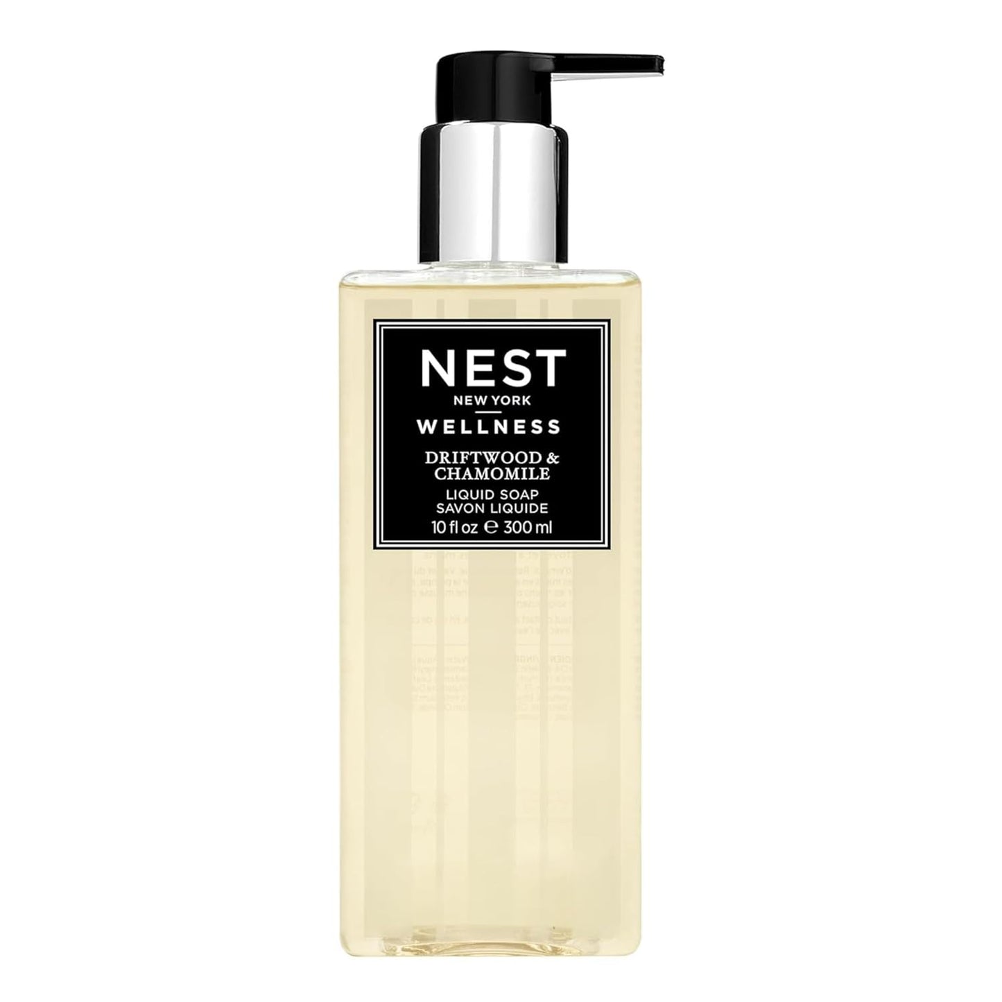 NEST New York Liquid Soap, Driftwood & Chamomile - 10 fl oz - Cleanses & Nourishes Skin - Approx. 300 Pumps Per Bottle - Gluten Free & Cruelty Free