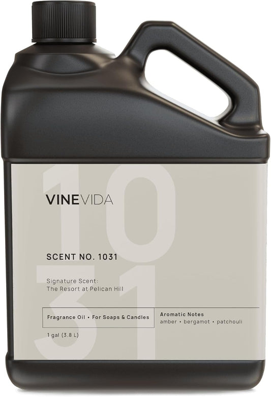 VINEVIDA Scent NO. 1031 Fragrance Oil for Cold Air Diffusers - 1 Gallon (8lbs) - Inspired by: The Resort at Pelican Hill Hotel Fragrance Diffuser Oil - Hotel Scents for Home - Diffuser Oil