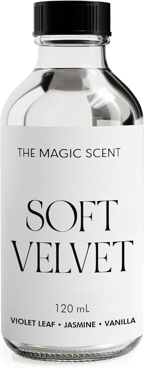 The Magic Scent Soft Velvet Diffuser Oil - Hotel & Home Luxury Scents - Diffuser Oil Scents for Home Designed for Use in All Diffusers - 4 fl oz, 120 mL