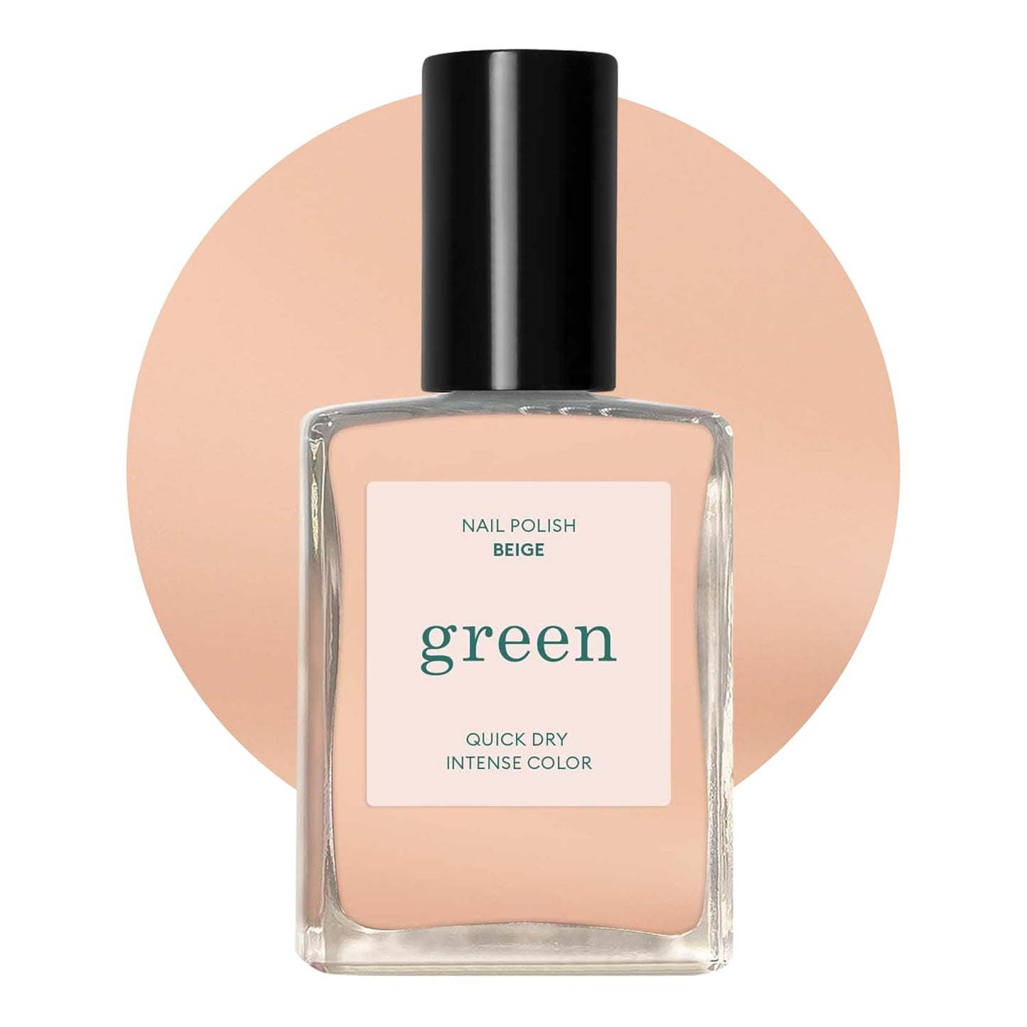 Manucurist • Green Nail Polish Beige • Natural Classic Nail Polish 9-Free • Vegan and Plant-Based Nail Polish (83%) • Manicure & Nail Care • 0.5 fl oz (BEIGE)