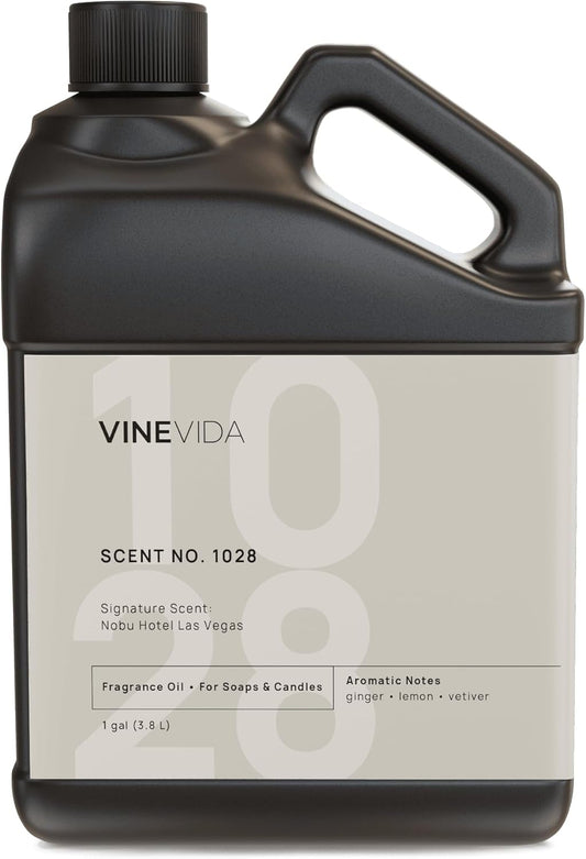 VINEVIDA Scent NO. 1028 Fragrance Oil for Cold Air Diffusers - 1 Gallon (8lbs) - Inspired by: Nobu Hotel Las Vegas Hotel Fragrance Diffuser Oil - Hotel Scents for Home - Diffuser Oil