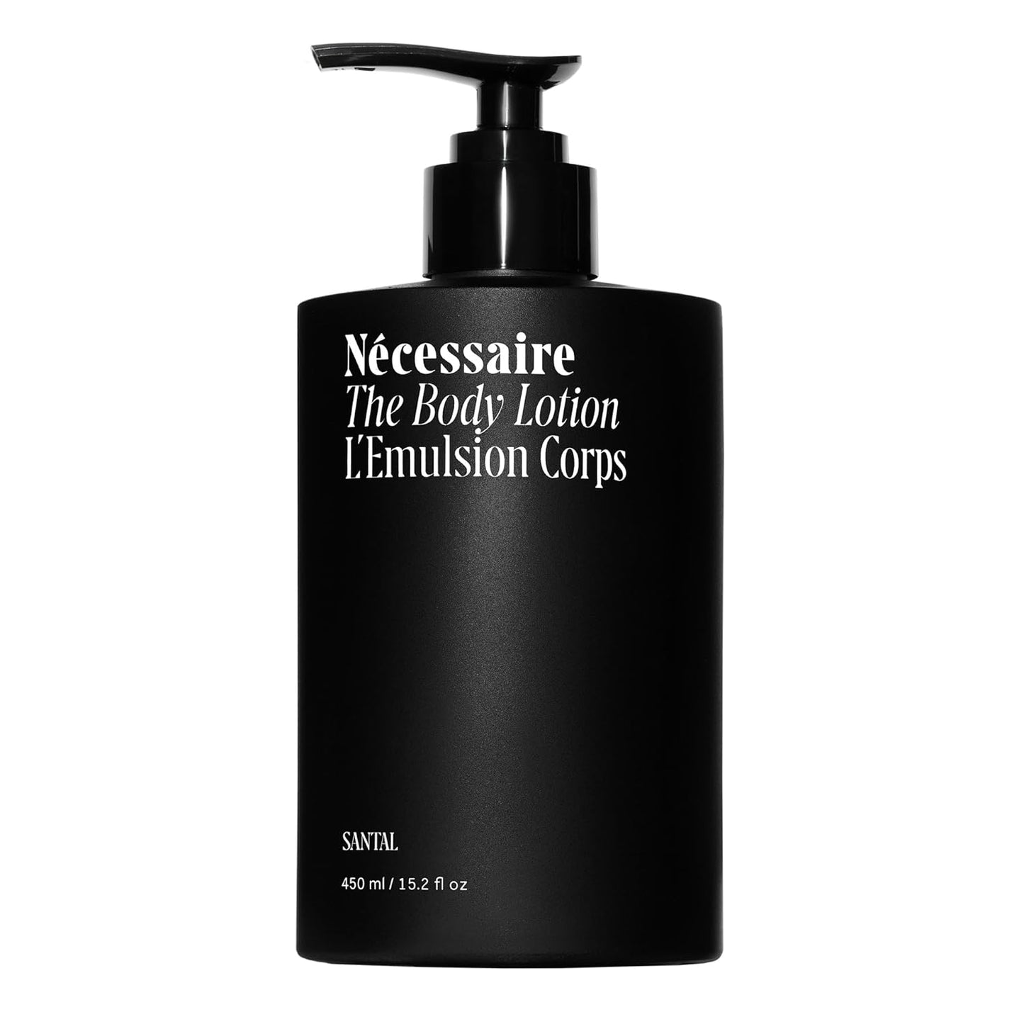 Nécessaire The Body Lotion with Pump – Santal Scented Body Moisturizer with Peptides, Niacinamide, Vitamins C/E & Omega 6/9 – Firming Daily Hydration – Dermatologist-Tested, Vegan – 15.2 oz