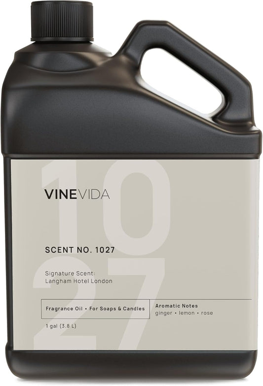 VINEVIDA Scent NO. 1027 Fragrance Oil for Cold Air Diffusers - 1 Gallon (8lbs) - Inspired by Langham Hotel London Fragrance - Hotel Scents for Home - Diffuser Oil