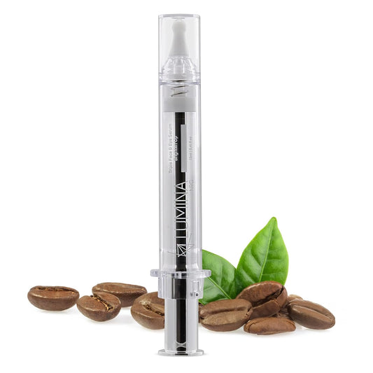 Lumina NRG Triple Face & Caffeine Eye Serum - Firming & Smoothing with Vitamin C & Coffee Arabica - Lift & Minimize Fine Lines & Wrinkles for Radiant Skin