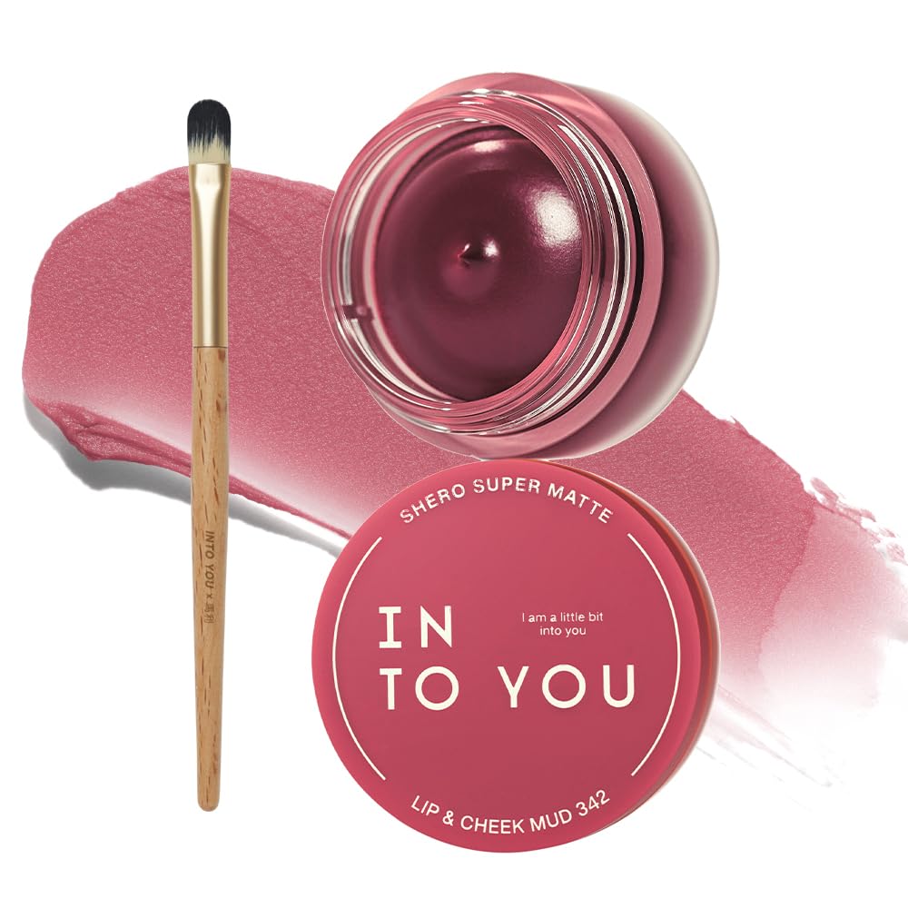 INTO YOU Matte Liquid Lipstick for Women, Canned Long Lasting Pink Lipstick Waterproof with Lip Brush, No Transfer, High Pigmented with Lightweight Lip Mud Texture(342)