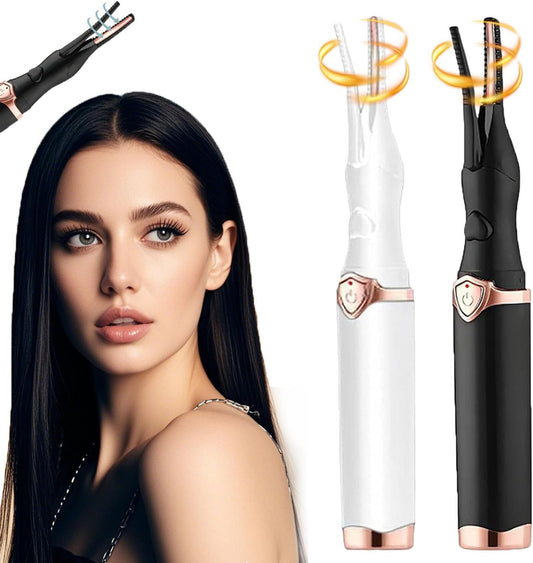 Eaksone - Electric Eyelash Curler, Flutter Curl Eyelash Curler, Fluttercurl EyelashCurler, USB Rechargeable Heated EyelashCurler, Eyelash Heated Curler for Quick Heating Curling (2*Mix)