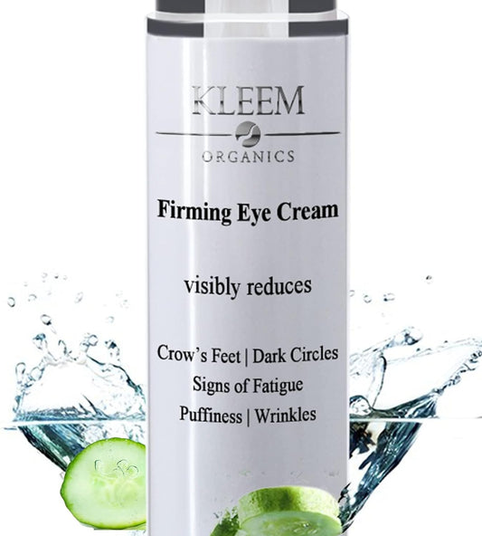 Kleem Anti Aging Eye Cream for Dark Circles, Puffiness & Wrinkles with Peptides, Niacinamide, Hyaluronic Acid | Firming Eye Cream to Reduce Eye Bags Fine Lines | Made in USA | 0.51 Fl Oz