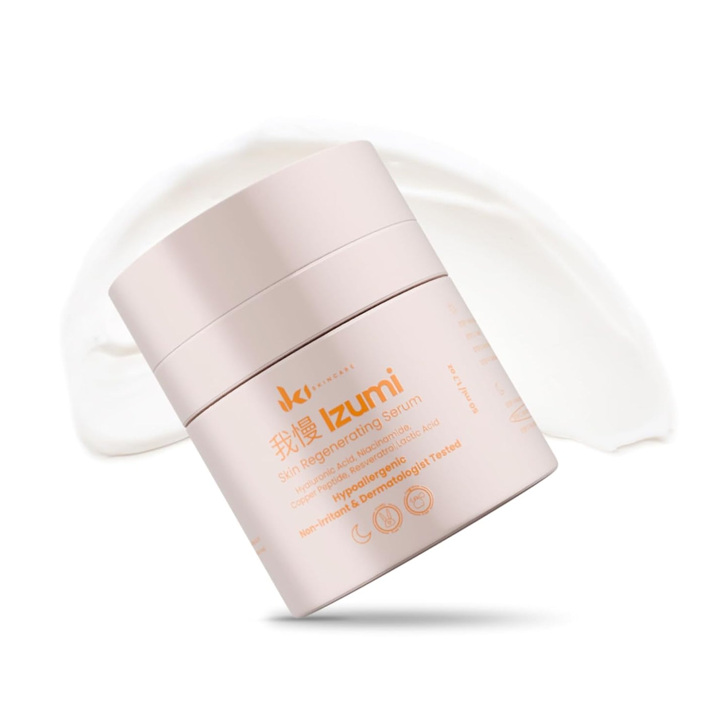 IZUMI Anti-Aging Serum - Hyaluronic Acid, Resveratrol, and Niacinamide Serum to Reduce Wrinkles, Boost Collagen, Deep Hydration, Non-Greasy, Year-Round Skincare for All Skin Types