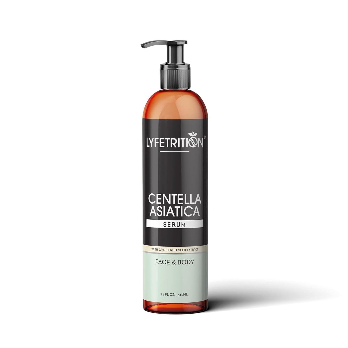 Lyfetrition Centella Asiatica Cica Serum - 12 Fl Oz Large Bottle - Anti-Aging Face Serum for Sensitive Skin Cream - Boosts Collagen Production Younger Skin