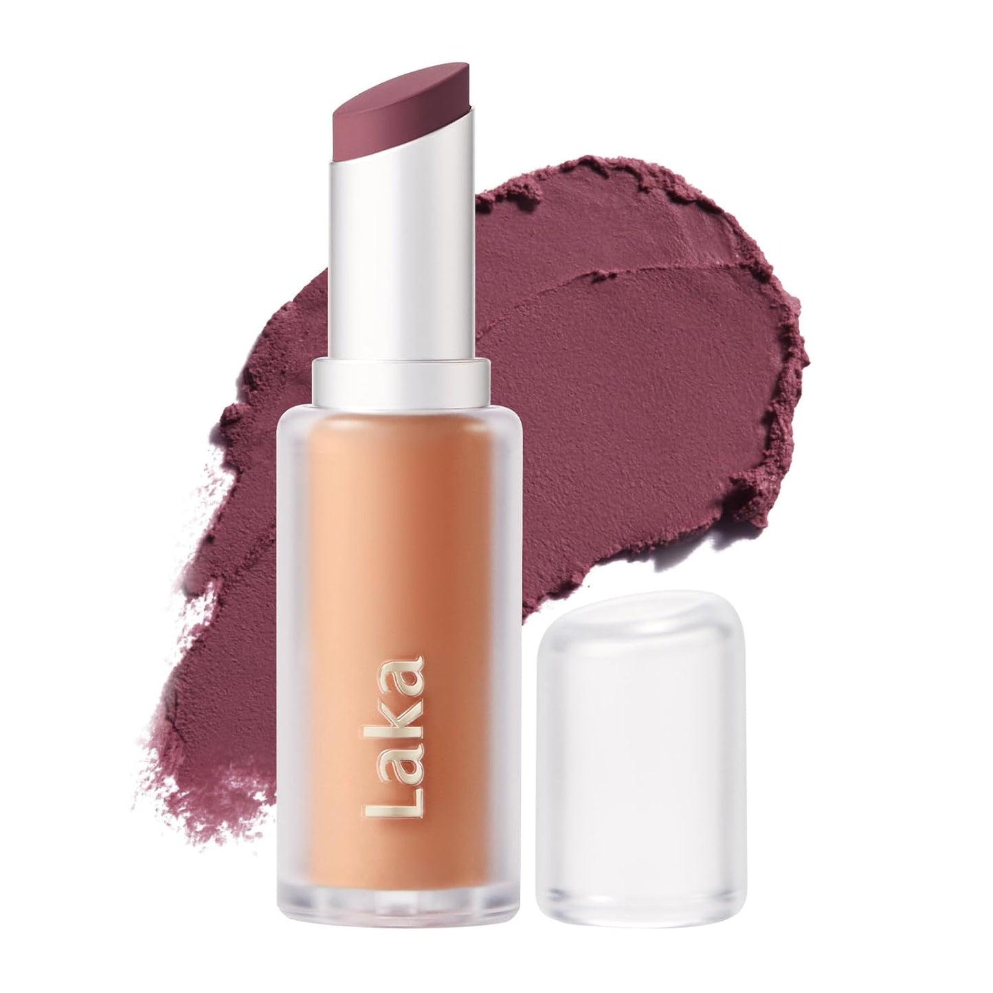 Laka Bulky Matte Lipstick 4g/0.14oz., Long Wear, Non-Drying Lip Stain Stick with High Pigmentation, Voluminous Lips, Vegan, K-Beauty (#410 Bold Berry)