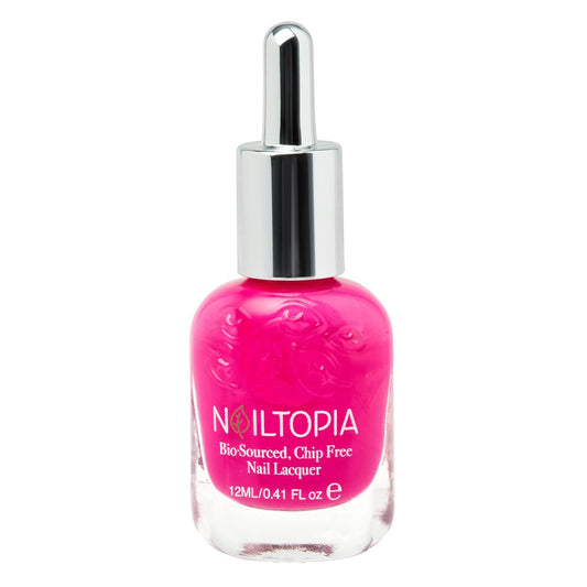 Nailtopia Bio-Sourced, Chip Free Nail Lacquer - All Natural, Strengthening Biotin and Superfood-Infused Polish - Chip Resistant Formula - Quick-Dry, Long Lasting Wear - Bird of Paradise - 0.41 oz