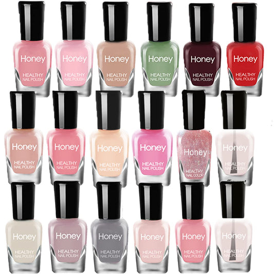 Non Toxic Nail Polish Set, Easy Peel Off and Fast Dry NailPolish Set for Pack, Eco Friendly and Organic Water Based Nail Polish for Women,Teens(18 Bottles)